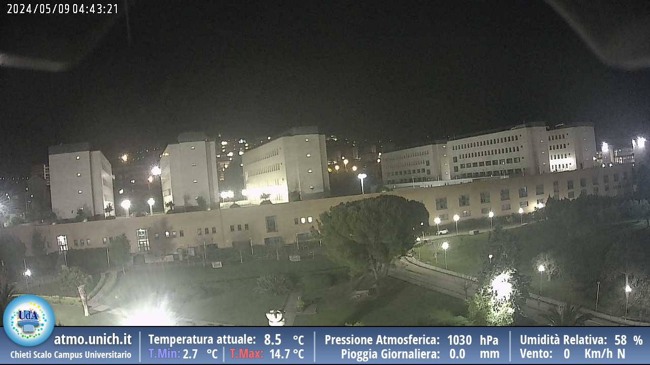 Webcam meteo ufficiale del Campus Universitario 