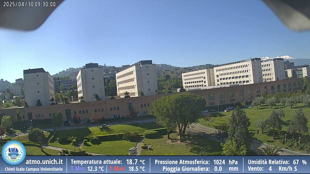 Webcam meteo ufficiale del Campus Universitario 